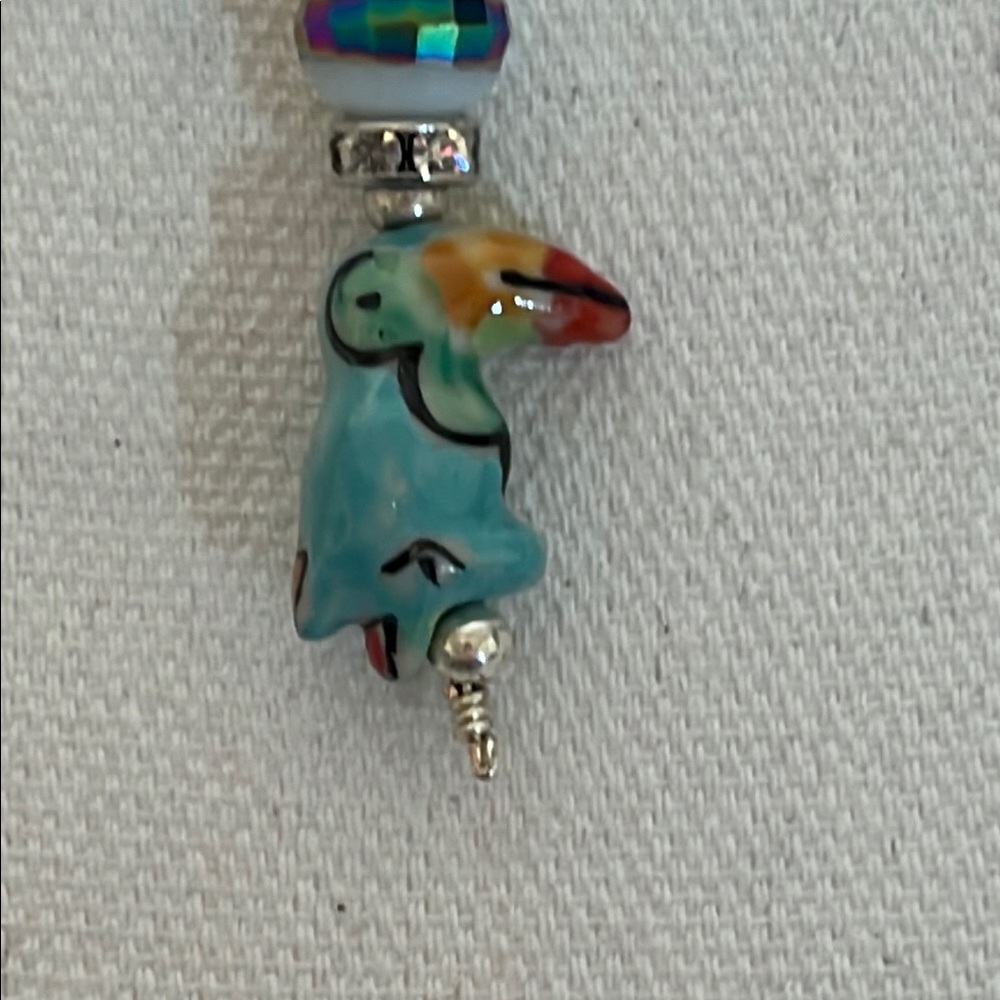 Colorful Toucan Pendant Necklace
